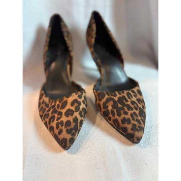 Leopard Print Pumps by Bandolino Womens size 81/2 d'Orsay Pointed Toe Heels - Picture 4 of 10